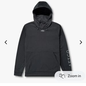 AFTCO Charcoal  Or Black Hooded Pullover Performance Jacket- Big Reaper
